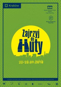 Zajrzyj do Huty 2018 plakat