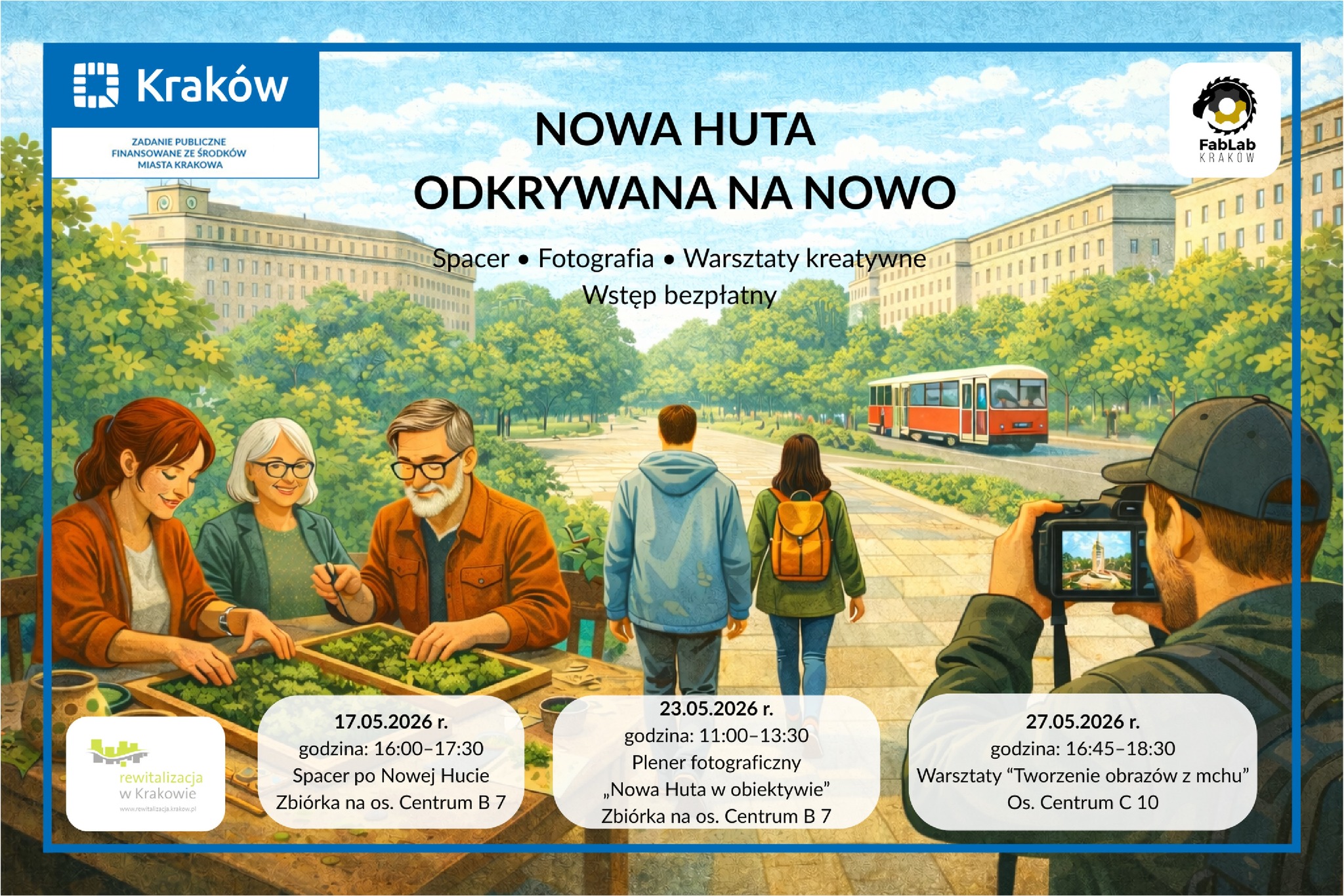 Nowa Huta odkrywana na nowo – spacer i wydarzenia w Nowej Hucie